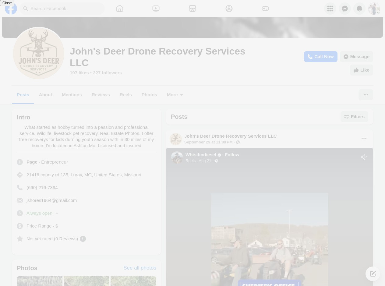 John's Deer Drone Recovery Services
